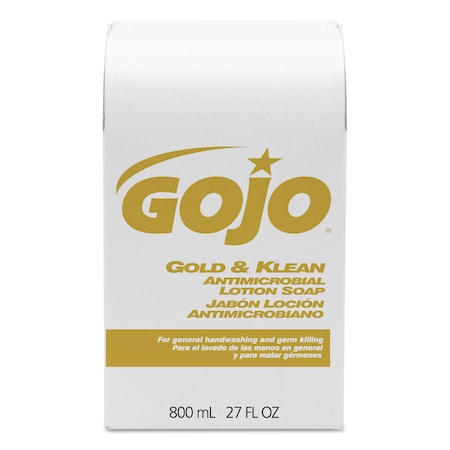 Gojo Gold and Klean Lotion Soap Bag-in-Box Disp Refill, Floral Balsam, 800mL 9127-12